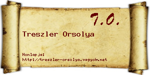 Treszler Orsolya névjegykártya