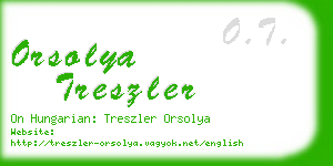orsolya treszler business card